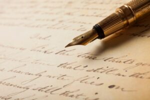 calligraphy letter