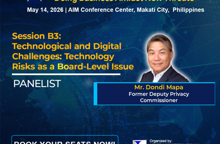 PROTECT 2026 Panelist: Mr. Dondi Mapa