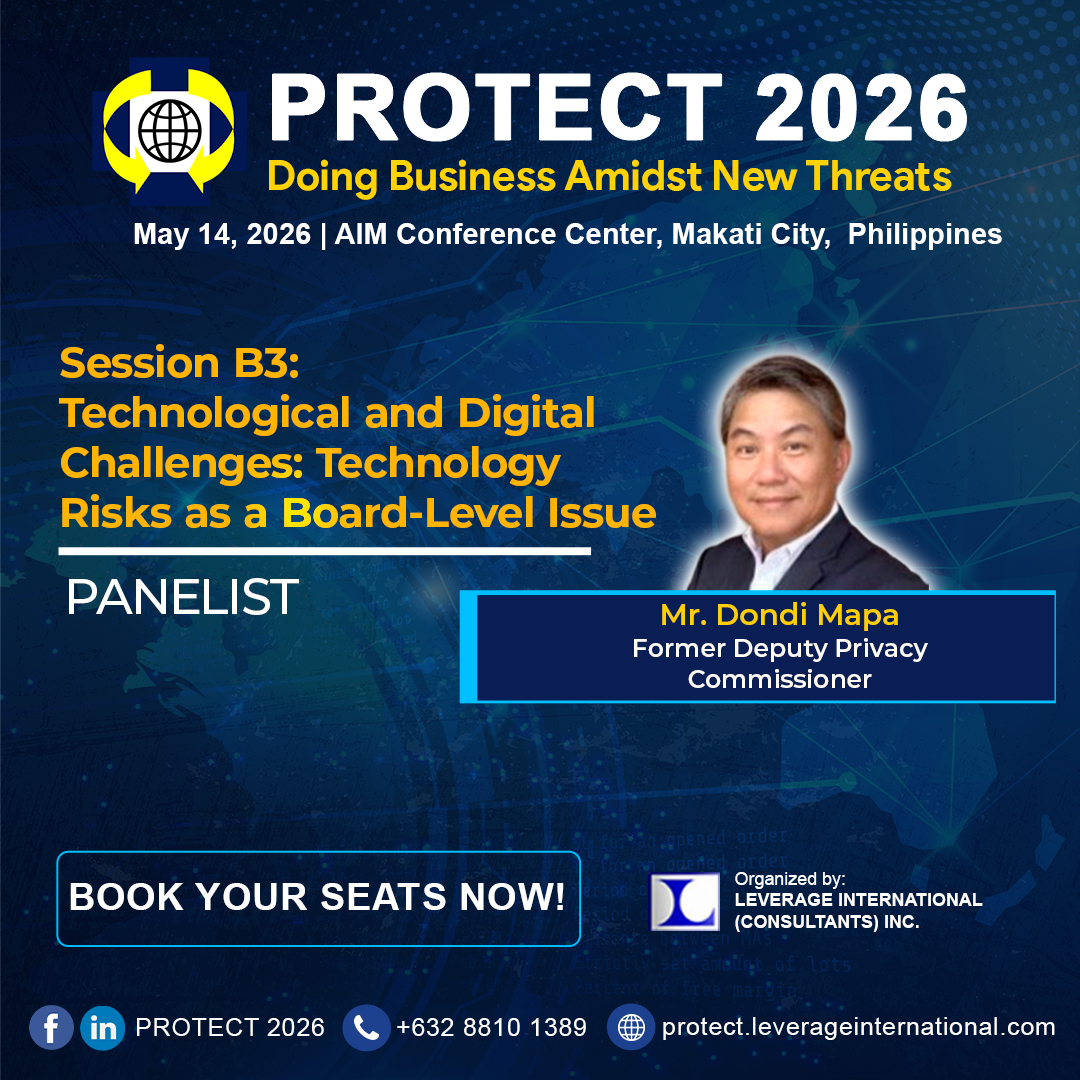 PROTECT 2026 Panelist: Mr. Dondi Mapa